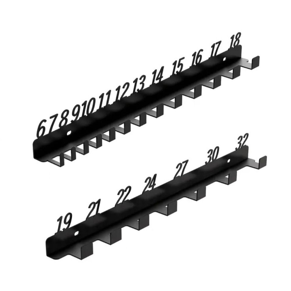 Metal Wrench Sorting Rack Multi-Hole Wrench Storage Rack For Workshop Tool Organization