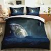 Пододеяльник Galaxy Universe King Queen Планета Космос Постельное белье Покрывало на одеяло Солнечная система Небо Полиэстер Чехол для одеяла