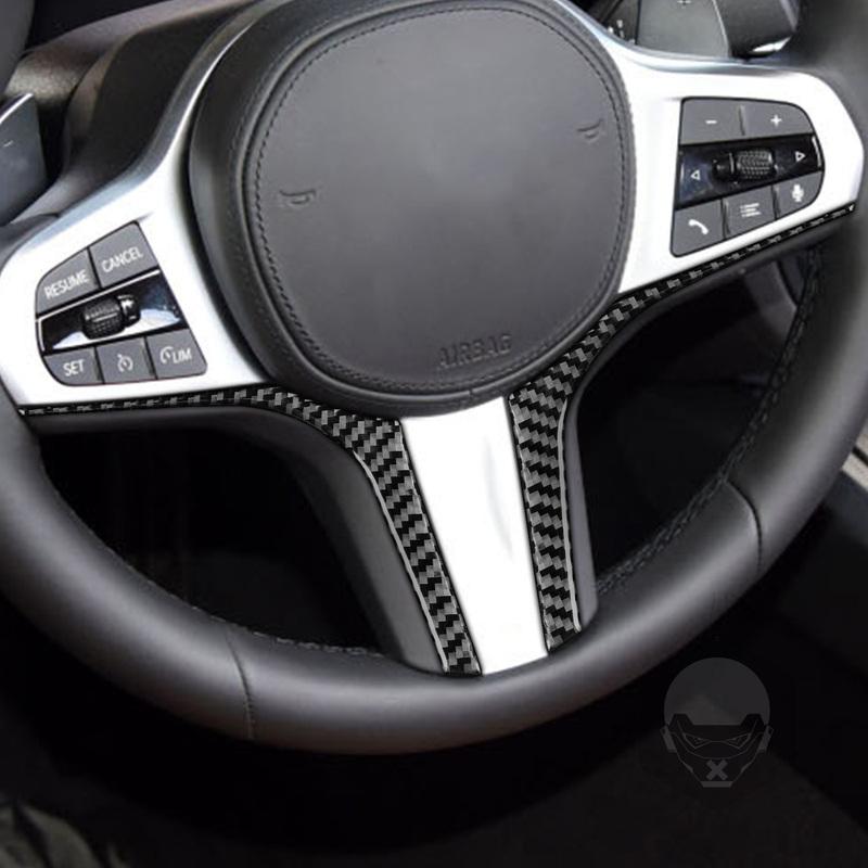 Carbon Fiber Car Accessories Driver Wheel Decorative Modified Interior Trim Cover Soft Sticker For BMW Z4 G29 -2025