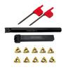 Lathe Threading Tool External Internal Holder W/ Inserts Wrench Set 11ER AG60