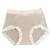 N9120 Morandi Brushed Acrylic Self-Heating High Waist Women's Antibacterial Underwear - Medium Micro-Abdomen