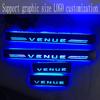 4-Piece LED Door Sill Strips for Hyundai VENUE