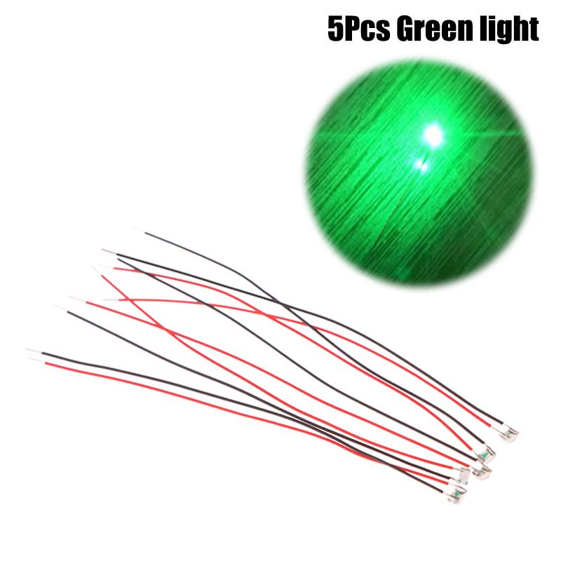 5 шт. 0805 Мигающий светодиод SMD лампа Проводной микро светодиод Предварительно припаянный чип Мини проводная лампа для железнодорожной модели Игрушка Сделай сам Детали модели автомобиля