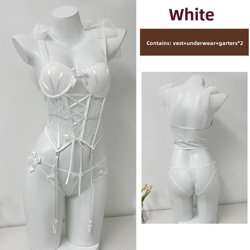 Бюстгальтер Fishbone Pure Want To Wear Кружево с подкладкой для груди Верх с подвязками и коротким нижним жилетом внутри