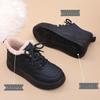 Women's Fleece-lined High-top Winter Shoes – Thick-soled, Warm, Non-slip, Casual Board Style