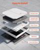 Manhole Cover with Frame, 500 x 500mm Invisible Recessed Septic Tank Access Covers, Aluminum Alloy Embedded Drain Channel Inspection Cover for