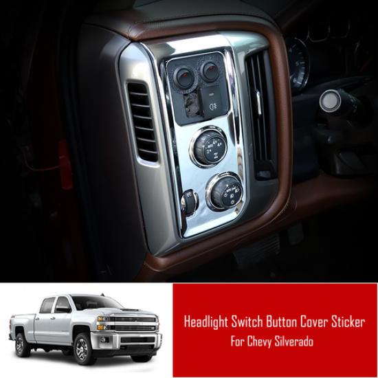 Headlight Switch Panel Frame Trim Cover For Chevy Silverado GMC Sierra 2014-2018