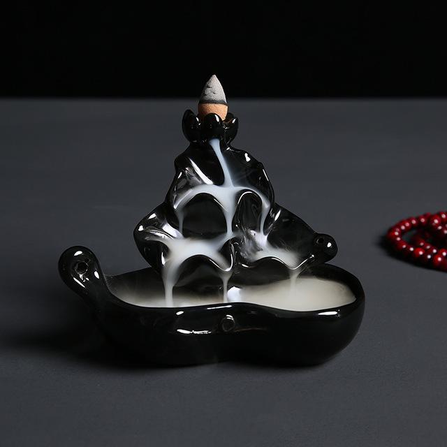 Buddha Hand Ceramic Backflow Incense Burner Aromatherapy Ornament