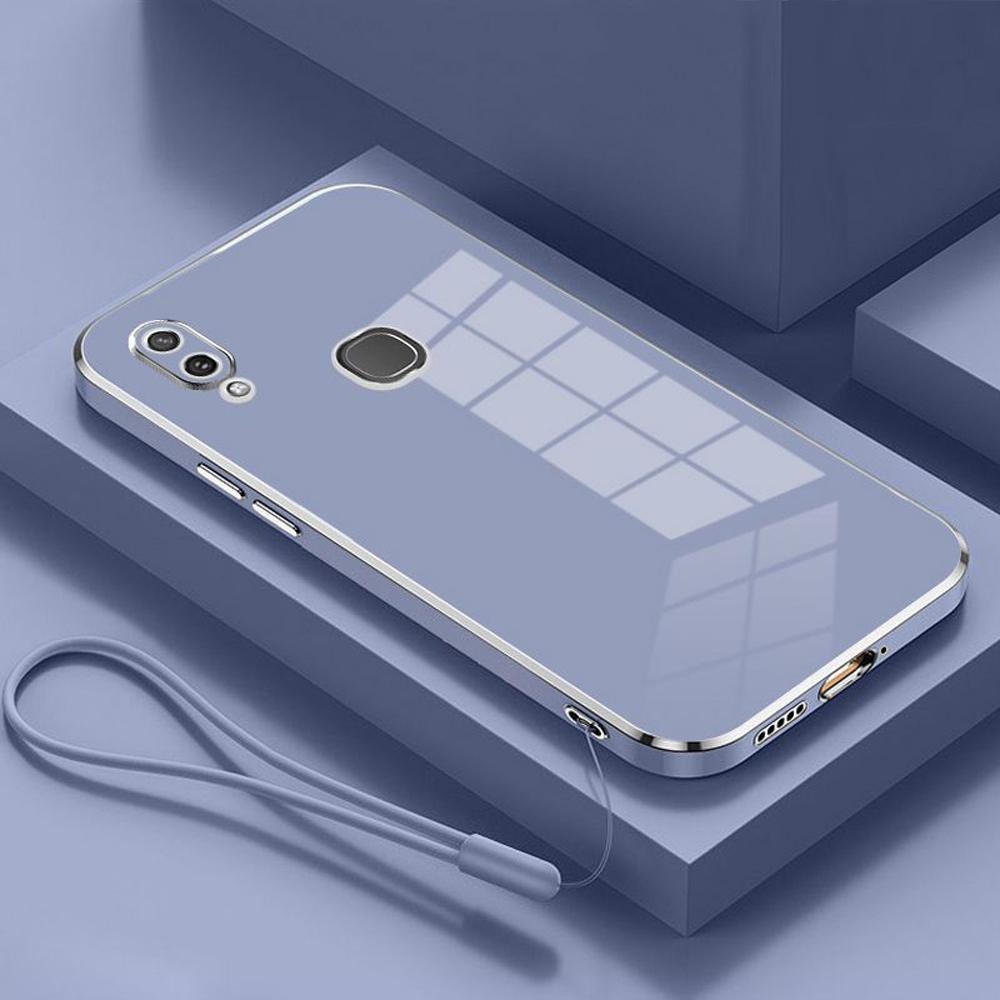Для Vivo Y11 2019 Чехол Роскошное Квадратное Покрытие Vivo 1906 Y12i Чехол для Телефона Ударопрочная Силиконовая Задняя Крышка Fundas