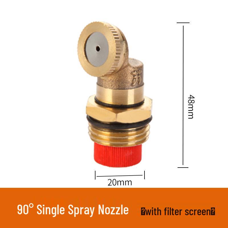 All-Copper Atomizing Nozzle for Dust Control and Cooling in Construction Sites and Agriculture