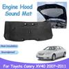 For Toyota Camry Aurion XV40 Daihatsu Altis 2007~2011 Engine Hood Pad Soundproof Car Heat Sound Insulation Cotton Mat Accessorie
