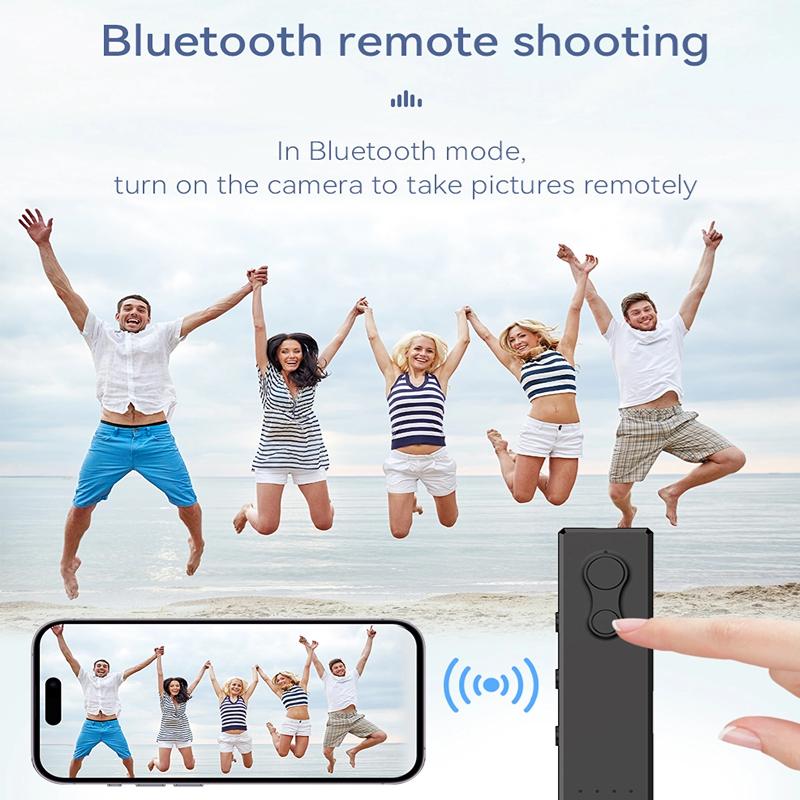 Портативный MP3-плеер Bluetooth 5.3 Аудиоприемник Hi-Fi Стерео Воспроизведение музыки FM-радио Дистанционная съемка Автоспуск Задний клип Дизайн Поддержка TF-карты