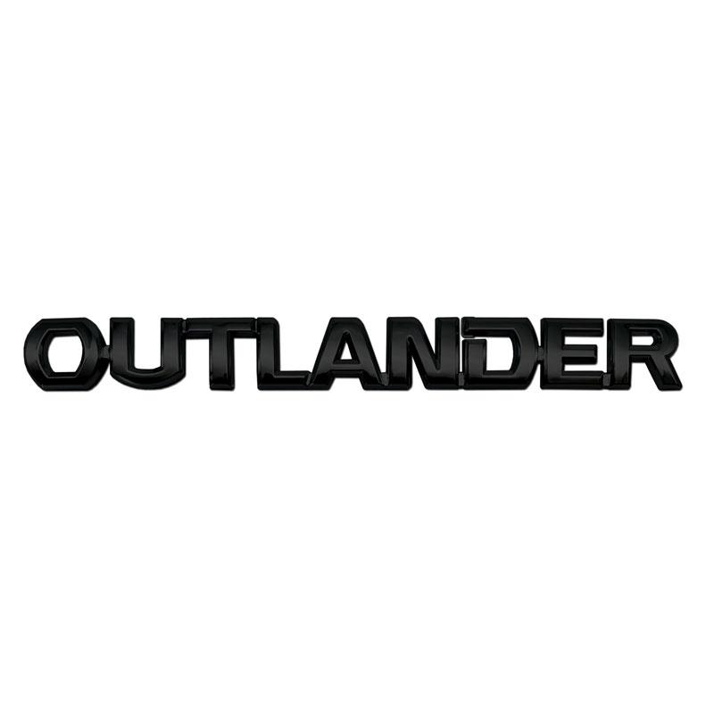 Автомобильная внешняя наклейка OUTLANDER с буквами, логотипом, эмблемой на переднем капоте автомобиля, на заднем багажнике, значок, наклейка, украшение, автоаксессуары