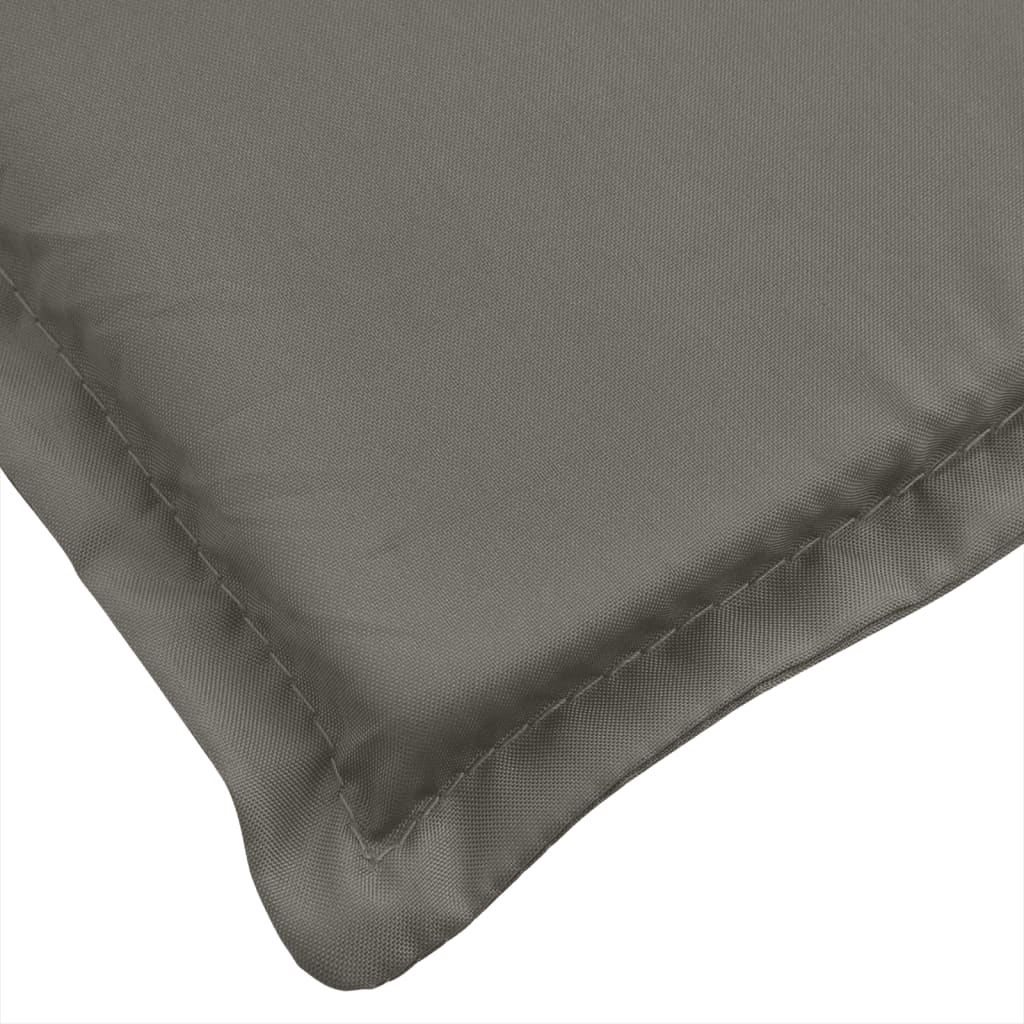 Low back Seat Cushions 4 pcs Dark Grey 100 x 50 x 4 cm Fabric