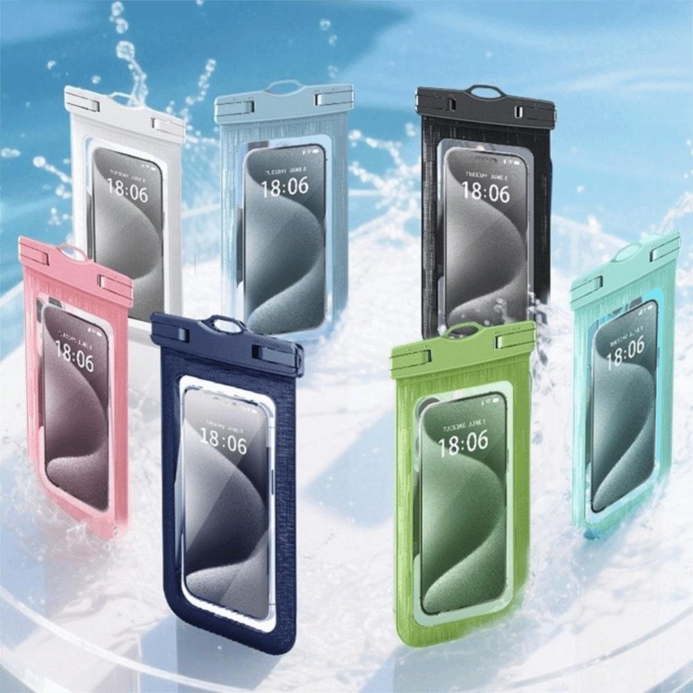 Fashion Adjustable Strap Waterproof Phone Pouch Lightweight Armband Dry Bag PVC Touch Screen PVC Storage Pack Pool