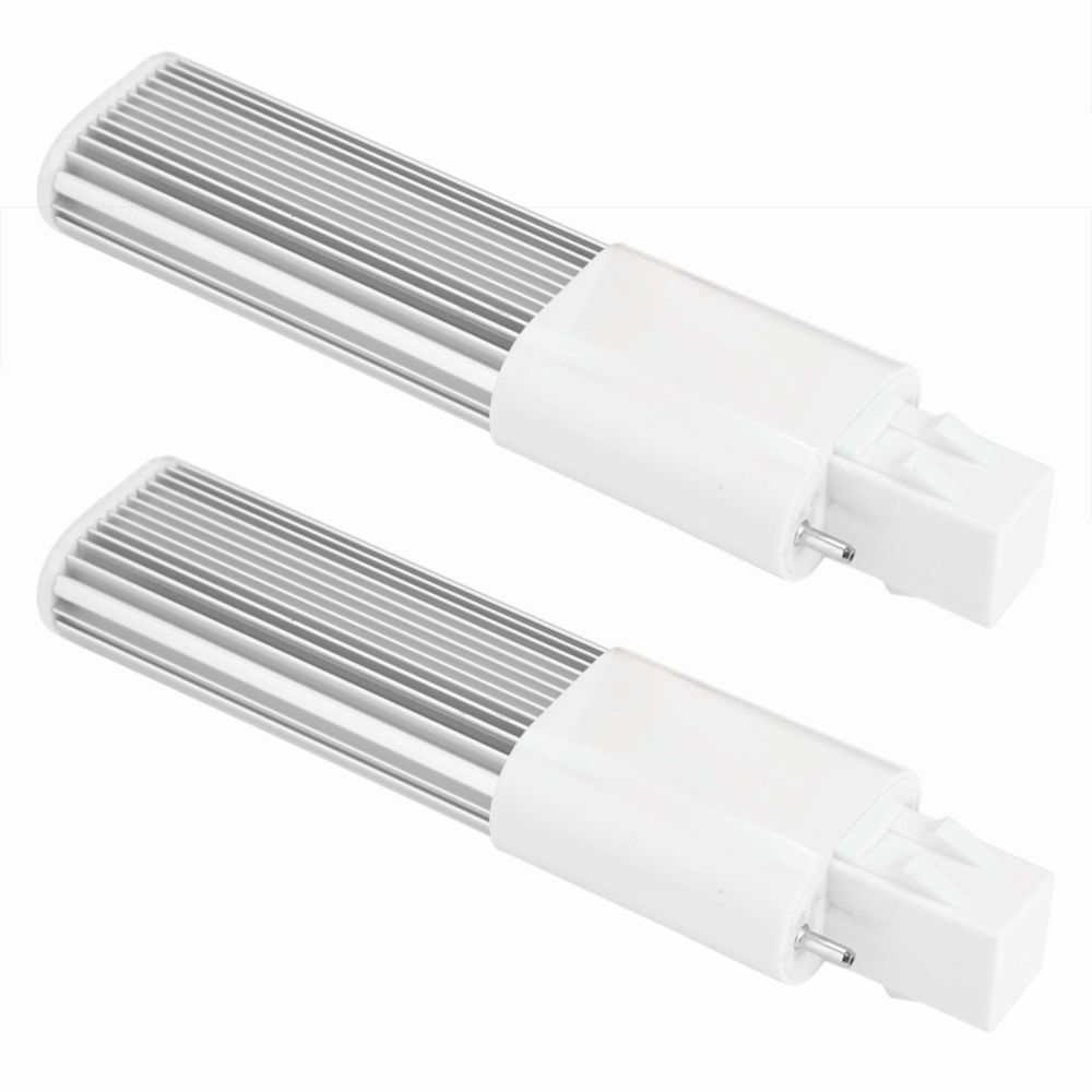 2 Pack 4W LED Tube Light G23/GX23 LED Compact Lamp Horizontal Recessed Bulb Recessed Down Light