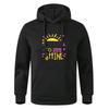 Long Sleeve Gray Black Teens Autumn Hooded Sweatshirt Hoodie Sportswear