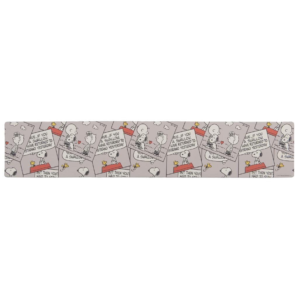 Senko Snoopy Cute Comic Wipeable PVC Kitchen 45 x 240 Character Snoopy 72063 Mat, Approx. cm, Gray,