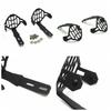 2Pcs Black Aluminum Motorcycle ATV Fog Lights Covers For BMW R1200GS F800GS ADV