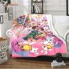 New Cartoon Digimon Blankets for Beds Anime Blanket Queen Size Soft Bed Sheet Rome Decor Winter Bedding Cover Kids Gift Picnic