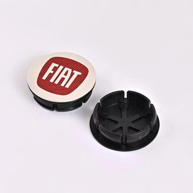 4pcs 50mm 60mm For Fiat 500 Car Wheel Center Hub Original Rim Cap Cover Emblem Badge Auto Styling Accessories