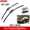 Car Wiper for Toyota Sightline 2011-2019 28" + 20" Front Rear Wiper Blades Brushes Cutter Accessories 2011 2012 2013 2014 2015 2016 2017 2018 2019