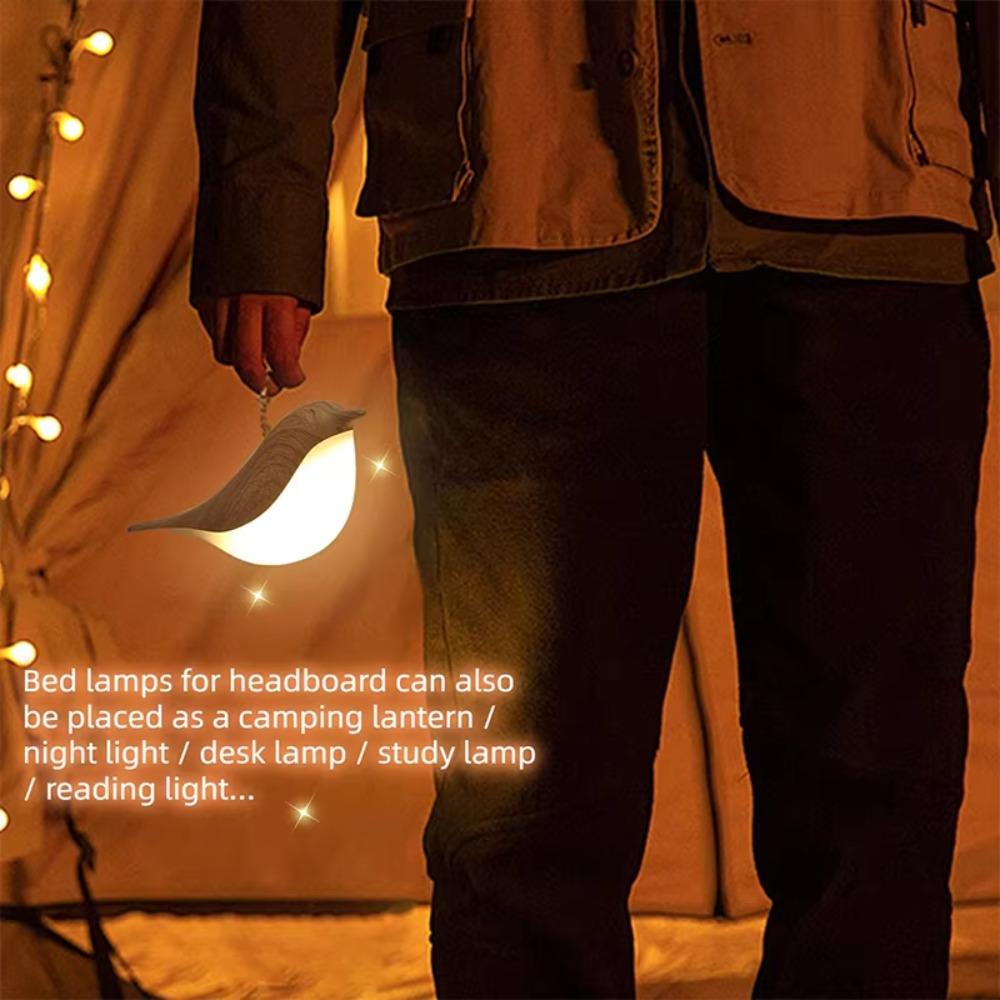 3 Colors Touch-Control LED Lamp USB Rechargeable Creative Night Lamp for All Rooms Decoration