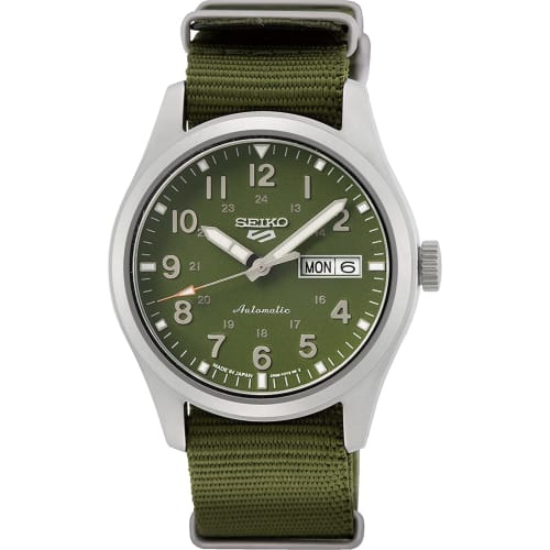 Seiko 5 Sports Automatic Mechanical Watch, Limited Edition, Men's, Made In Japan, SRPG33, Green