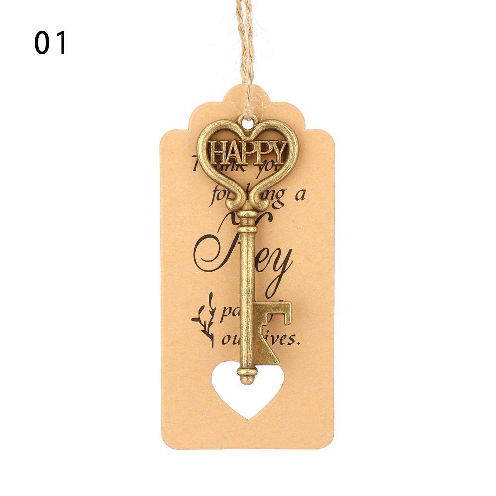 Vintage Party Favor Supplies Beer Opener Wedding Decor Key Bottle Opener Wine Keychain Souvenir