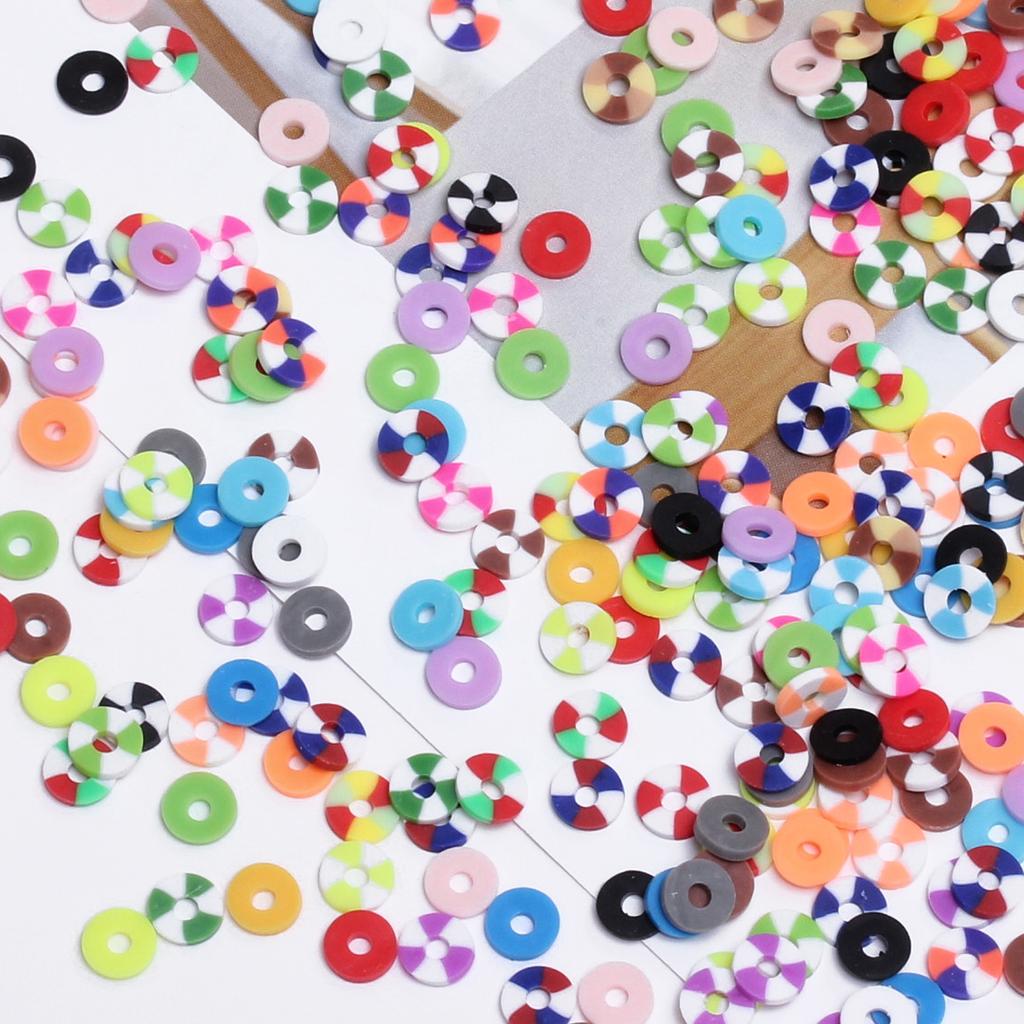 Плоские ювелирные изделия, аксессуары, материалы для самостоятельного изготовления, однотонное ожерелье, подходящие по цвету круглые свободные бусины, браслет ручной работы, брелки, 6 мм, прокладки, аксессуары