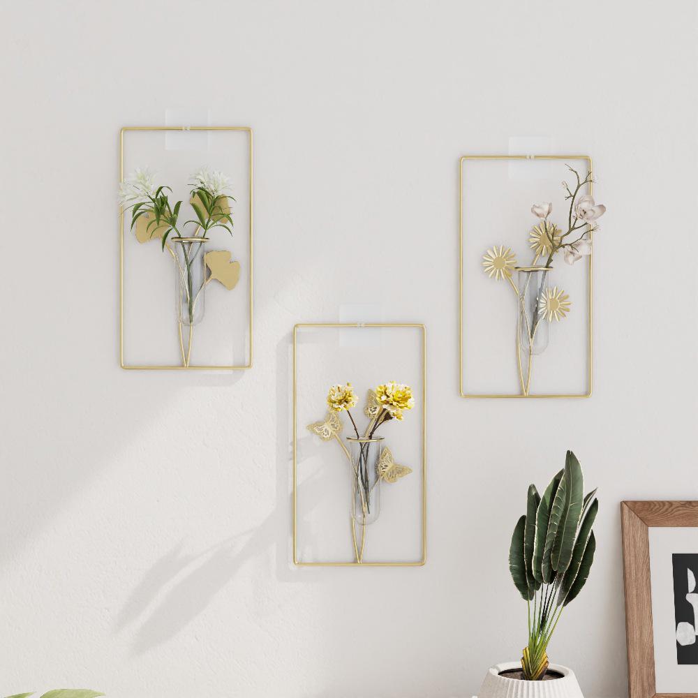 Настенная гидропонная ваза в скандинавском стиле люкс – Современный декор для гостиной без сверления