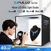 PULUZ 40 см Складной световой бокс для фотосъемки с кольцевой подсветкой и 6 двусторонними фонами.