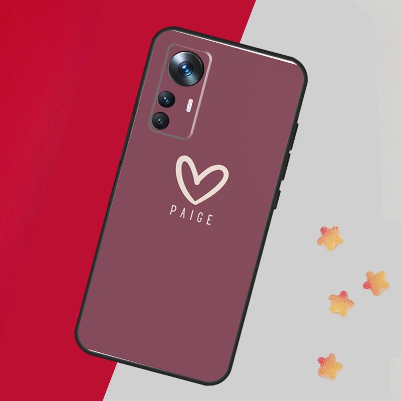 Personalized Name Pastel Custom Case For Xiaomi 14 13 11T 12T 13T Pro 12 Lite 12X POCO X3 X5 Pro X4 F4 M5 M5s F3 F5 Cover