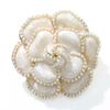 New Arrival Pearl Enamel Camellia Brooches For Women Elegant Flower Pins Fashion Jewelry Coat Accessories