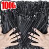 1000/100 шт. Нейлоновые кабельные стяжки Самоблокирующиеся стяжки для шнуров Ремни Дом Офис Проволочные стяжки-молнии Регулируемая петля для крепления кабелей