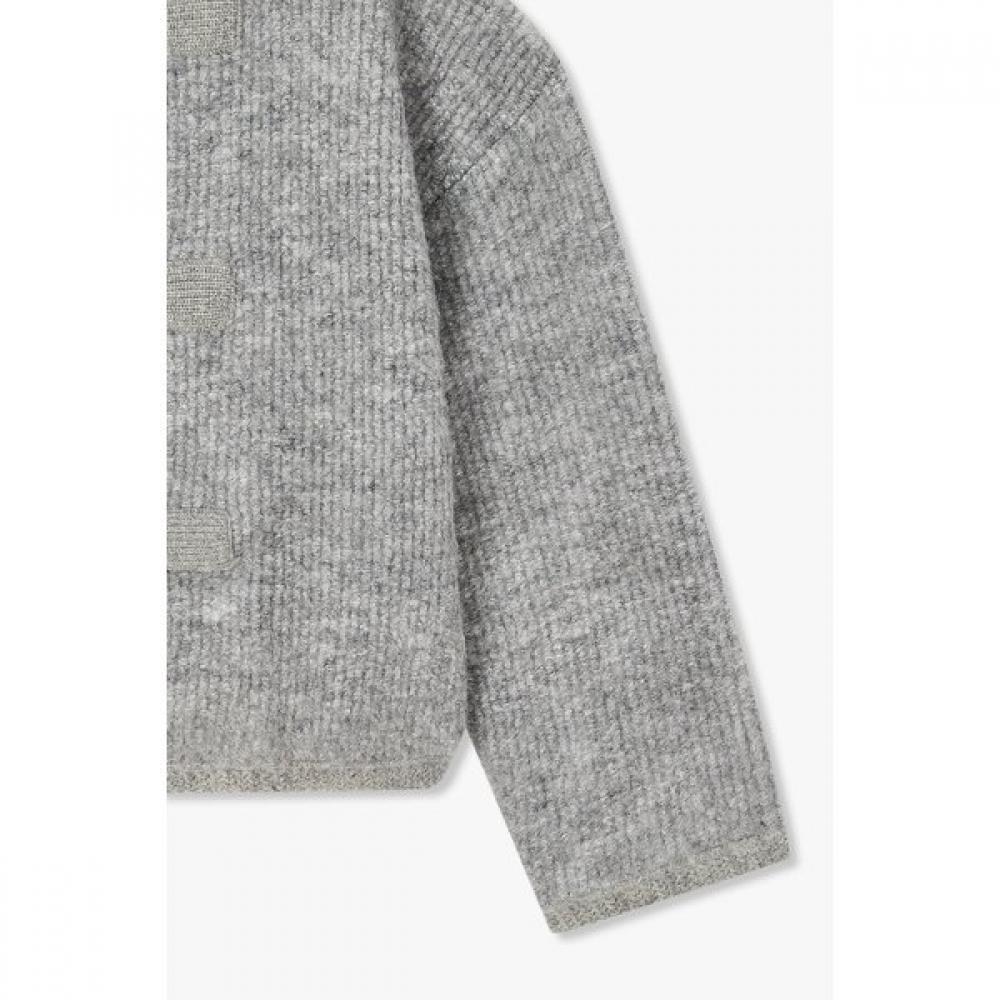 Voice Of Voices Loop Detail Hooded Knit Cardigan 7125450106