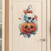 Painted Pumpkin Skull Bedroom Wall Refrigerator Decorative Wall Stickers Self-adhesive