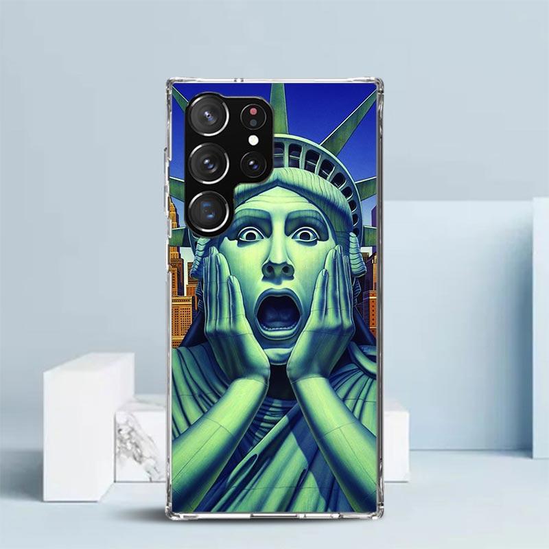 NYC New York City Phone Case For Samsung Galaxy S24 S25 Edge S26 Ultra S22 S23 Plus S21 + S20 FE Soft TPU Back Cover Galaxy S22