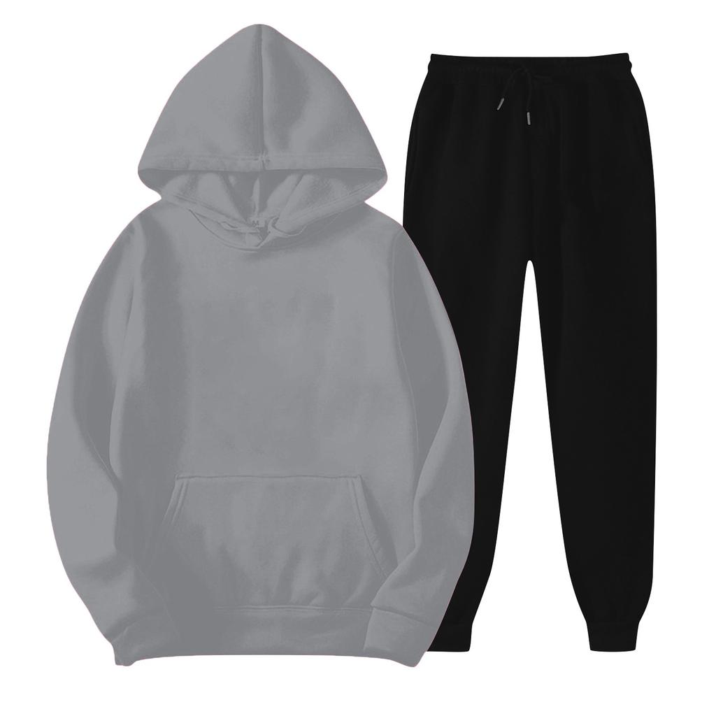 Children's Hooded Long-sleeved Sweatshirt And Pants DIY Customized Suit (front And Back Of Sweatshirt + Front Of Pants)