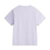 Li Ning Серия Спортивный Стиль Однотонная Футболка с Круглым Вырезом Удобная Дышащая Универсальная с Коротким Рукавом Женские Футболки Морская Соль-Фиолетовый AHSV990-6