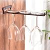 Glasses Rack Iron Glasses Holder Single Row Iron Glasses Holder Wall Mounted Wine Cup Rack Kitchen Home Bar Shelves Decoration
