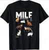 Смешная MILF Я Люблю Кошек Любители Кошек Цитата Подарок Унисекс Футболка Женская Одежда Графические Футболки Харадзюку Аниме Одежда ...