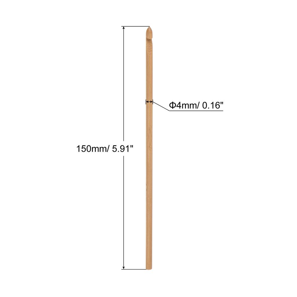 6 шт. Деревянные бамбуковые крючки для вязания 3 мм-10 мм Вязальные крючки для рукоделия из пряжи