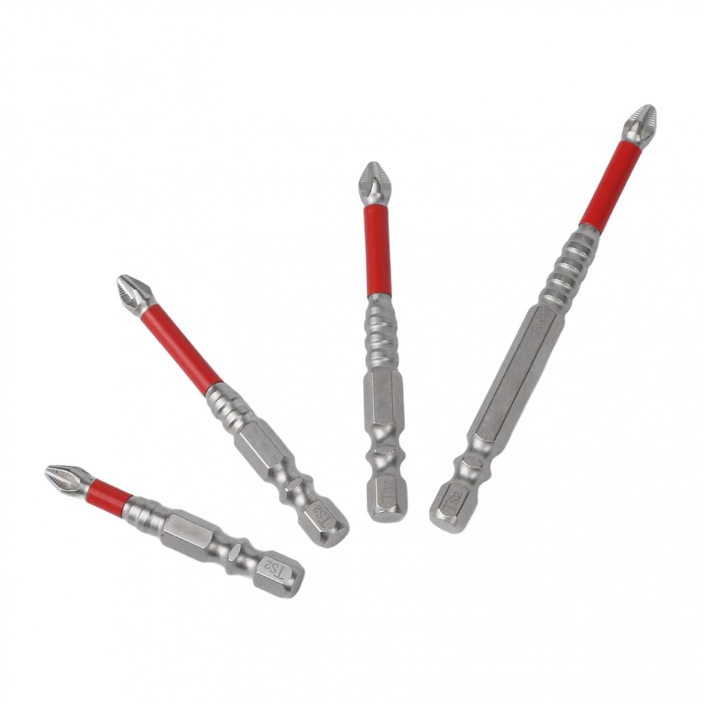 Long Drill Bit Set Cross Magnetic Screwdriver Bits PH2 In Alloy Steel for Use
