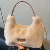 Plush Handbag Women's Autumn and Winter New Fashion Messenger Bag High Texture Plush Bag Versatile Shoulder Bag Hand Bag