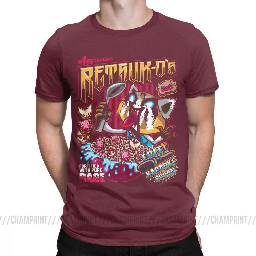 Death Metal Karaoke Kala Aggretsuko Aggressive Retsuko Men S T Shirts Casual Tees Short Sleeve T