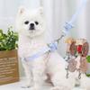 Dog Leash and Collar Set Cute Starfish Puppy Kitten Harness Striped Cotton Halter 4 Color for Little Dogs Leads Cat