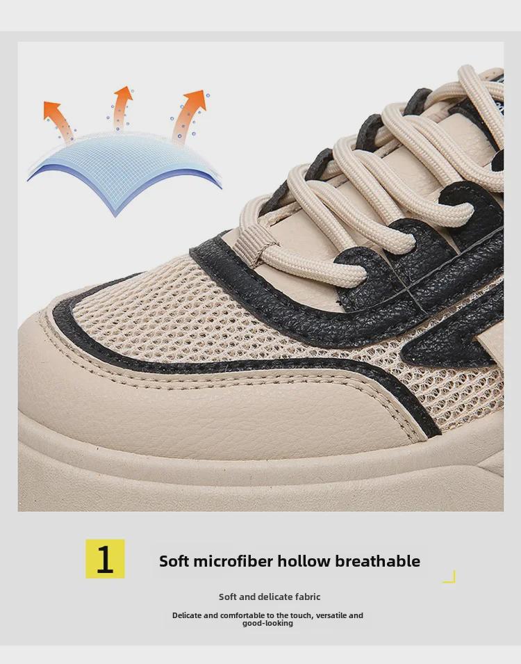 Женские летние полутапочки без застежек с закрытым носком из дышащей ткани и толстой подошвой — новинка 2025 года, легкий дизайн из белой сетки.