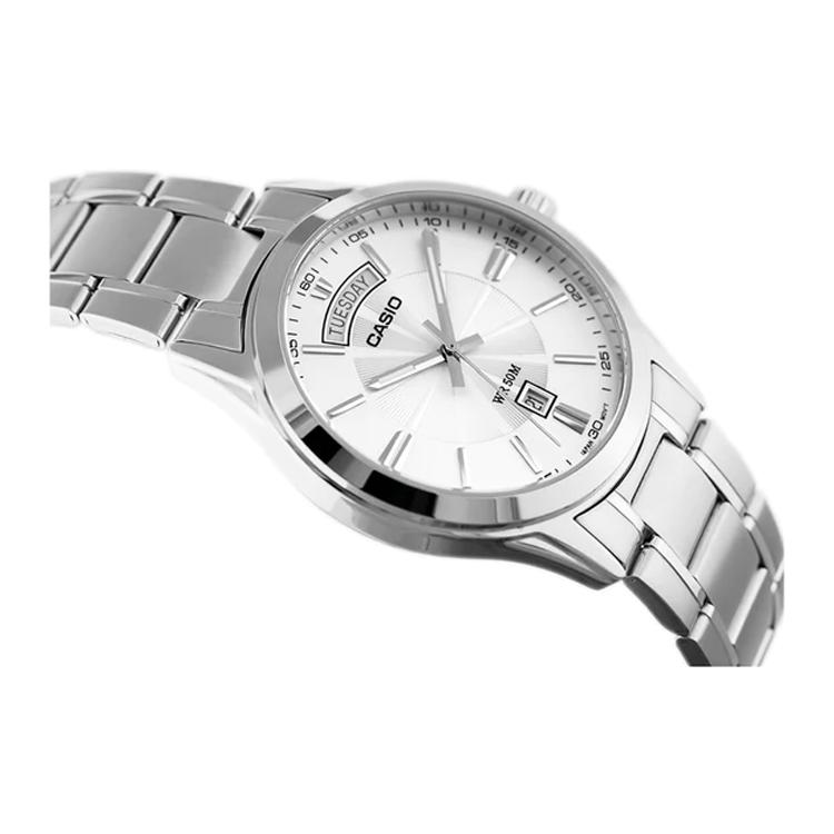 Casio Мужские часы стандартной серии Серебристые MTP-1381D-7AVDF