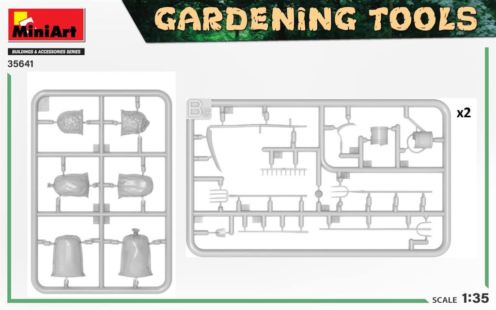 MiniArt Садовые инструменты в масштабе Пластиковая модель MA35641 1/35